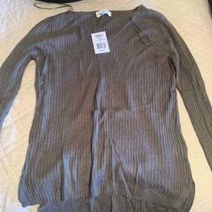 Womens army green sweater